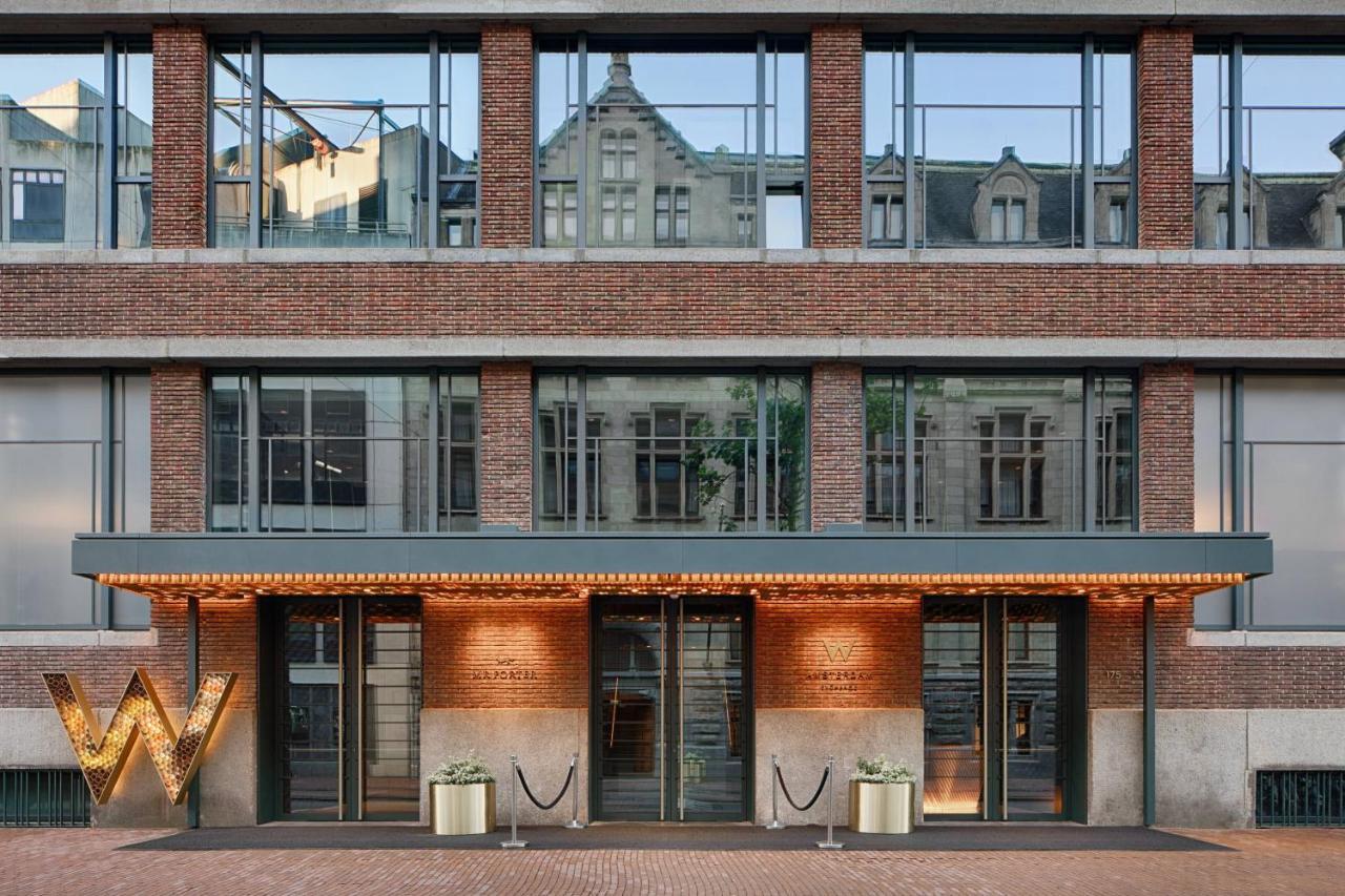 Hotel W Ámsterdam Exterior foto Entrance of the hotel